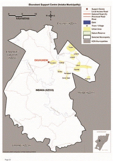 Ekuvukeni Map